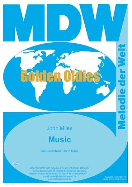 John Miles: Music, Noten