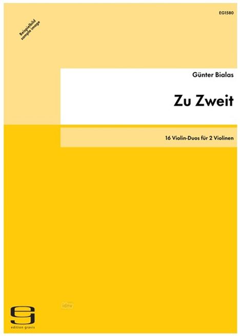 Günter Bialas: Zu Zweit für 2 Violinen (1983), Noten