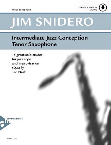Jim Snidero: Intermediate Jazz Conception Tenor Saxophone, Noten