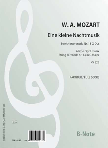 Wolfgang Amadeus Mozart: Eine kleine Nachtmusik - Serenade Nr.13 KV 525 (Partitur), Noten