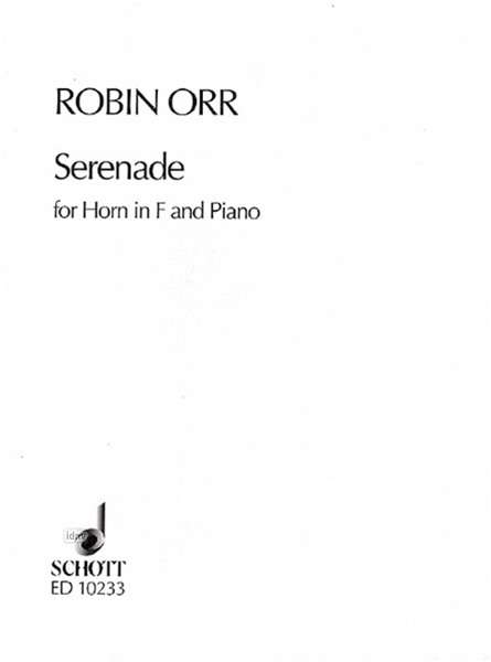 Robin Orr: Serenade, Noten