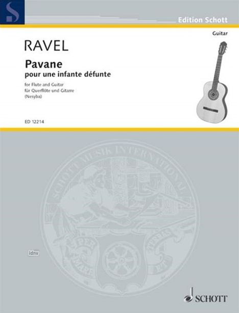 Maurice Ravel: Pavane pour une infante défunte, Noten