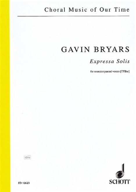 Gavin Bryars: Expressa Solis, Noten