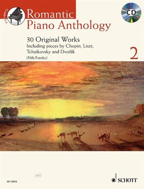 Romantic Piano Anthology, Noten