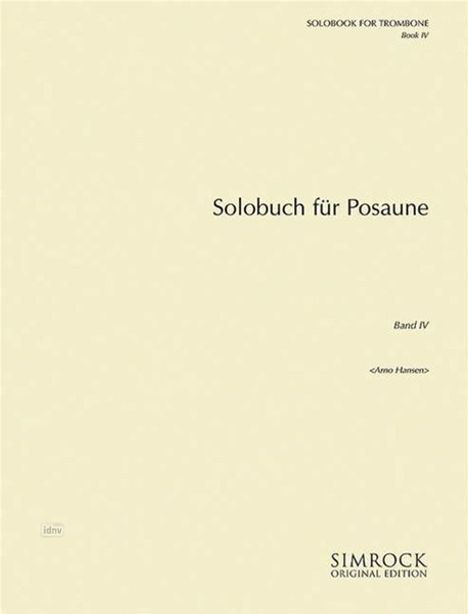 Solobuch für Posaune, Noten