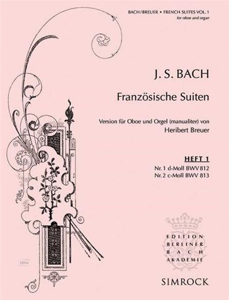 Johann Sebastian Bach: Französische Suiten, Noten