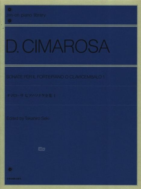 Domenico Cimarosa: Piano Sonatinas, Noten