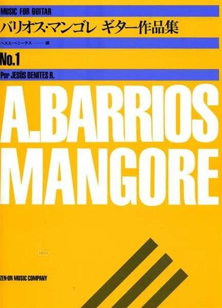 Agustin Barrios Mangore: Music album for Guitar Vol.1, Noten