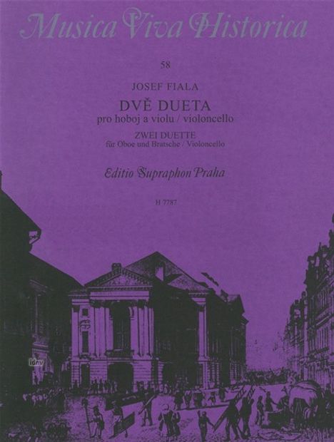 Joseph Fiala: Zwei Duette für Oboe und Bratsche / Violoncello, Noten