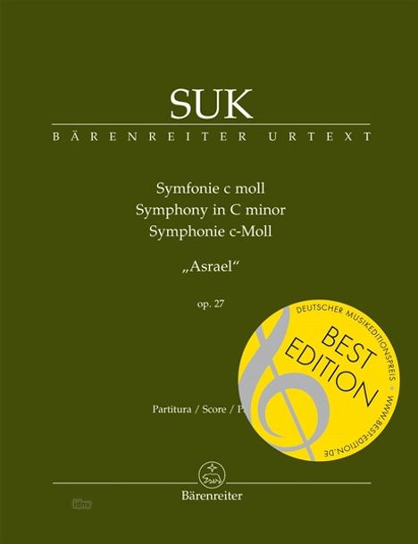 Josef Suk: Symphonie c-Moll op. 27 "Asrael", Noten