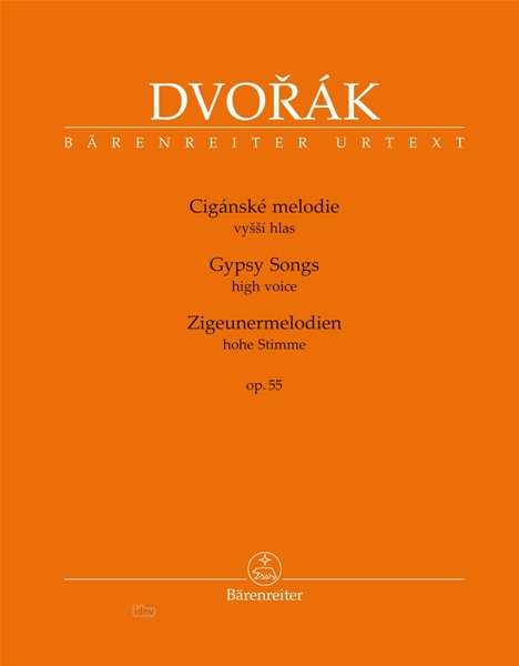 Antonin Dvorak: Zigeunermelodien op. 55, Noten