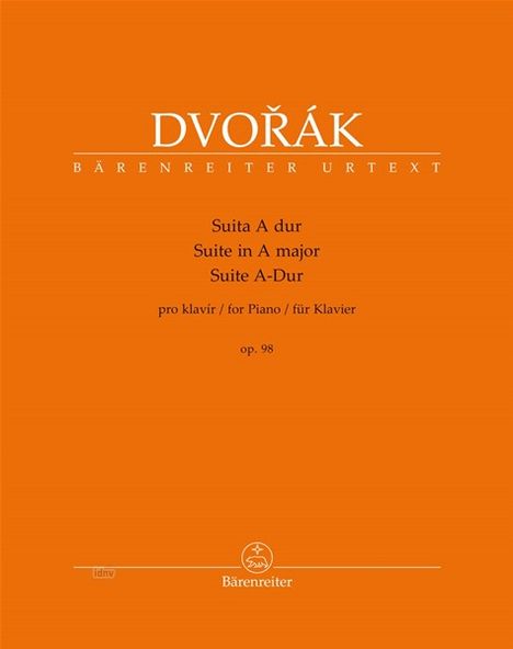 Antonín Dvorák: Suite für Klavier A-Dur op. 98, Buch