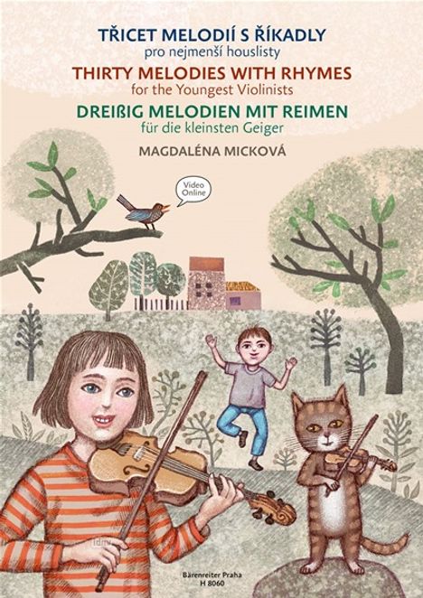 Magdalena Micková: Dreißig Melodien mit Reimen für die kleinsten Geiger, Noten