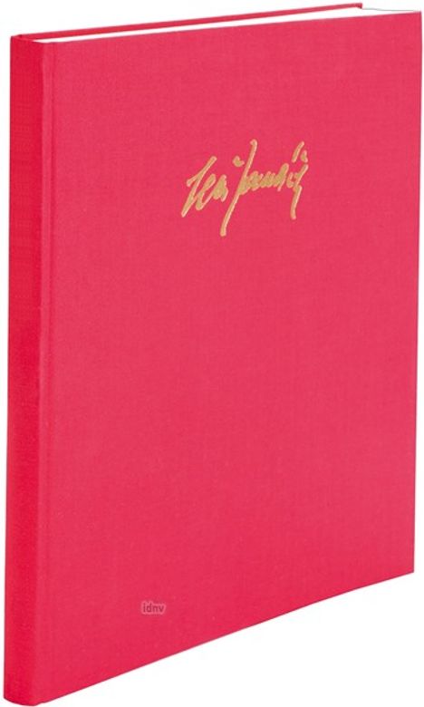 Roter Bucheinband mit goldener Schrift in geschwungener Handschrift darauf.