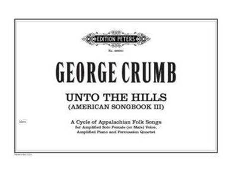 Crumb, G: Unto the Hills - Songs of Sadness, Yearning, and I, Buch