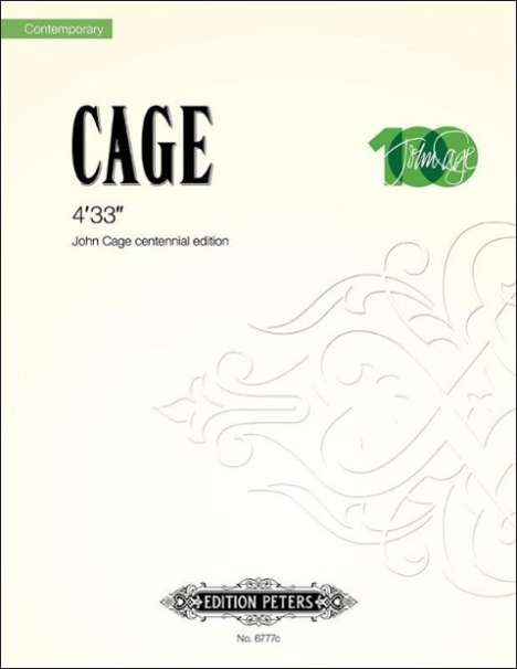 John Cage: 4'33'', Noten