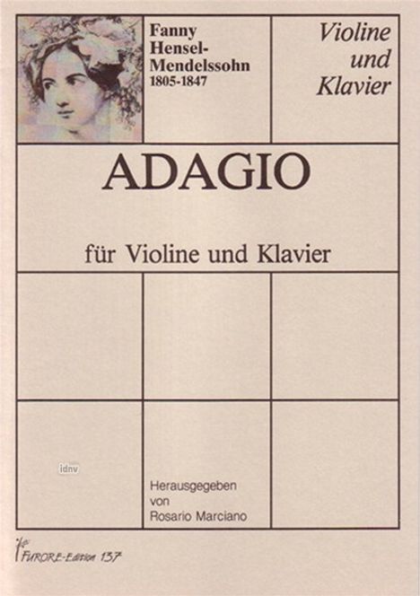 Fanny Mendelssohn-Hensel: Adagio (1823), Noten