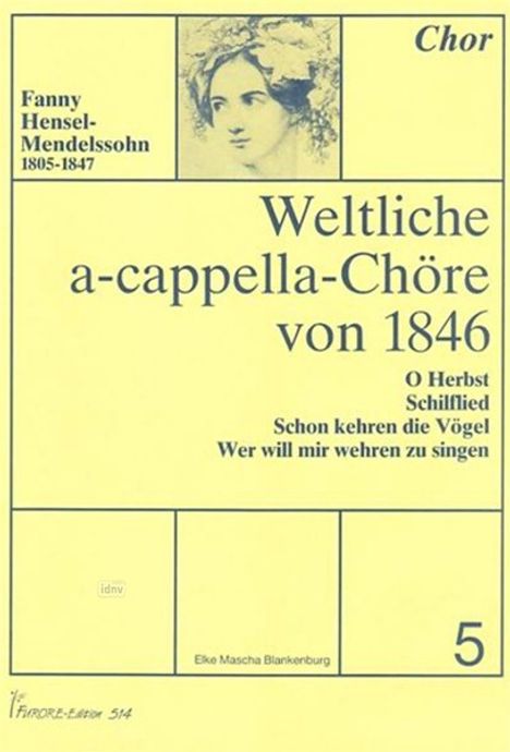 Weltliche a-capella-Chöre von, Noten