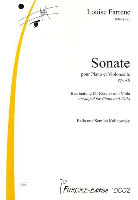 Louise Farrenc: Sonate pour Piano et Violoncel, Noten