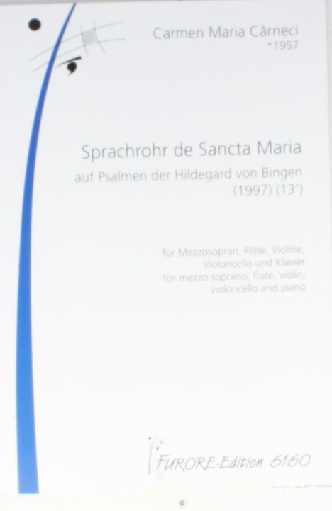 Sprachrohr - De Sancta Maria, Noten