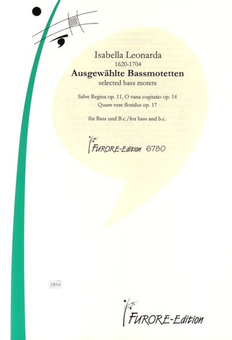 Isabella Leonarda: Ausgewählte Bassmotetten op. 1, Noten