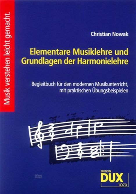 Christian Nowak: Elementare Musiklehre + Grundlagen, Buch