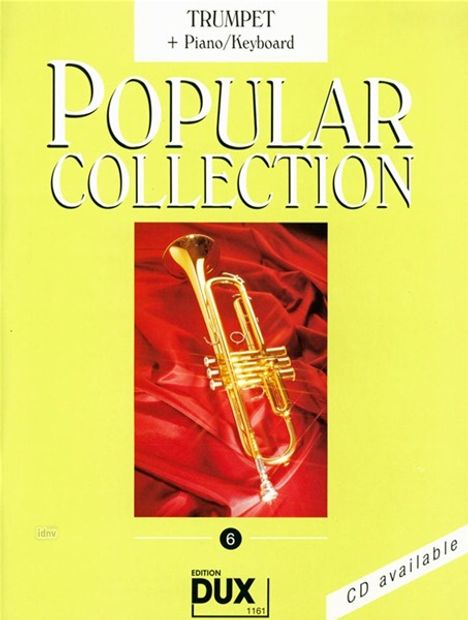 Popular Collection, Trumpet + Piano/Keyboard. Vol.6, Noten