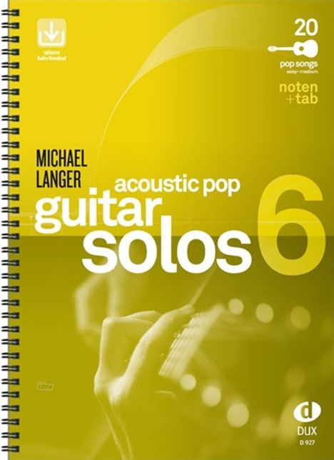 Michael Langer: Acoustic Pop Guitar Solos 6, Noten