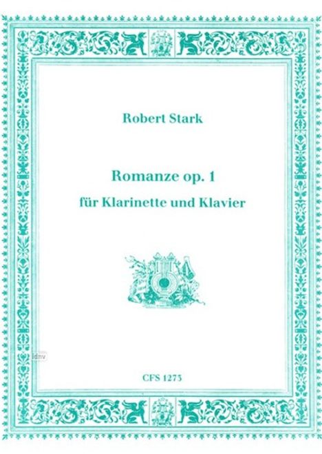 Robert Stark: Romanze op. 1, Noten