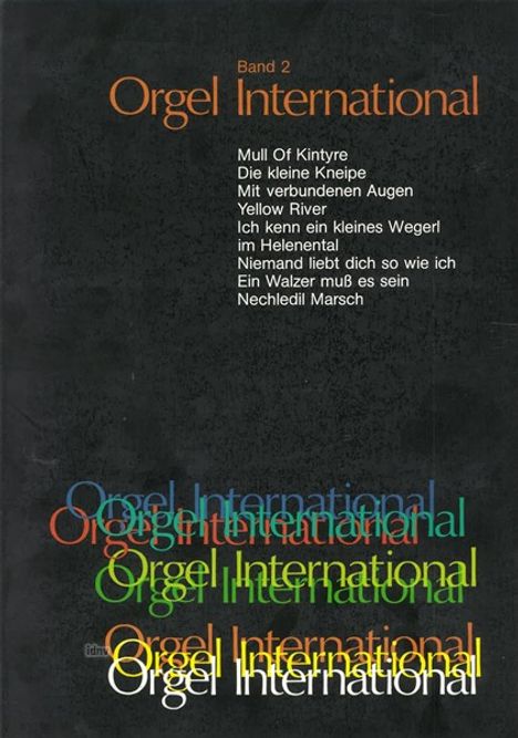 Orgel International, Noten