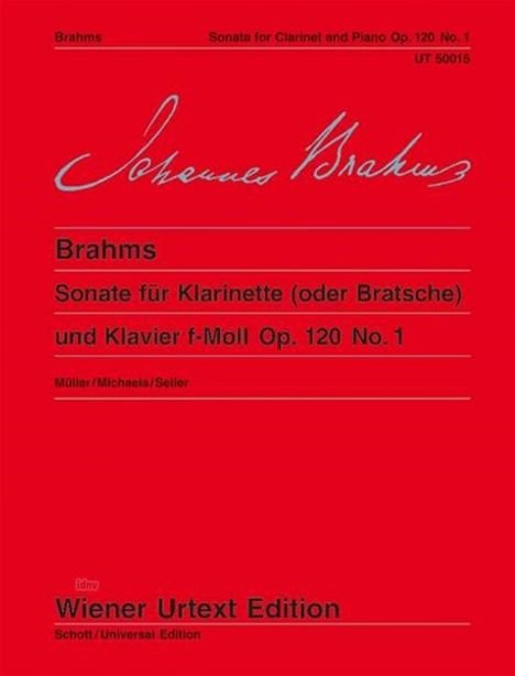 Brahms, J: Sonate f-Moll Op. 120 No. 1, Buch