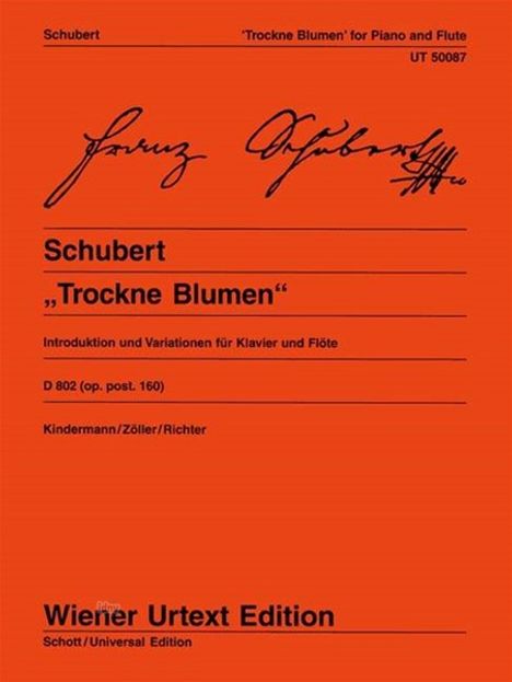 Franz Schubert: Schubert, Franz     :Trockne Blumen op /E /FL/, Noten