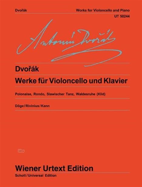 Antonin Dvorak: Werke für Violoncello und Klav, Noten