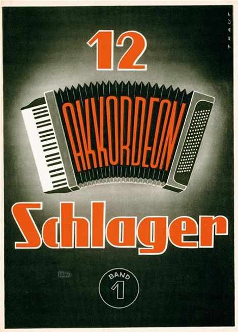 Zwölf Akkordeon Schlager, Band, Noten