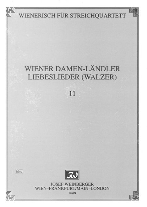 Johannes Brahms: Wienerisch für Streichquartett, Noten