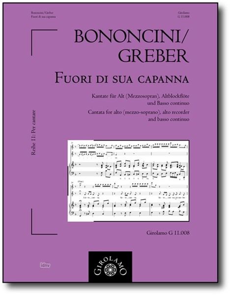 Giovanni Bononcini: Fuori di sua capanna, Noten