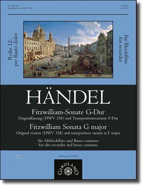 Fitzwilliam-Sonate G-Dur (HWV 358) für Altblockflöte und Basso continuo, Zubehör