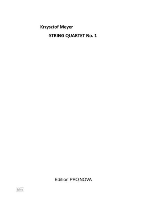 Krzysztof Meyer: Streichquartett Nr. 1 op. 8a, Noten