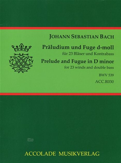 Johann Sebastian Bach: Präludium und Fuge d-Moll BWV 539, Noten