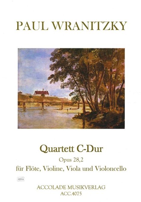 Paul Wranitzky: Quartett Nr. 2 für Flöte, Viol, Noten