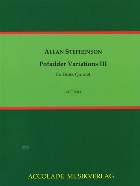 Allan Stephenson: Pofadder Variations III für Br, Noten