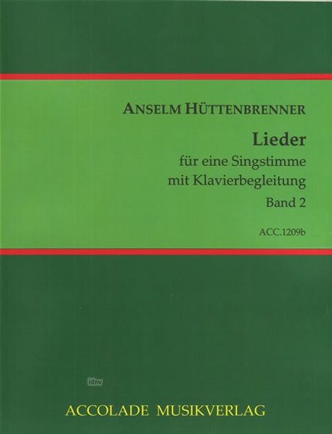 Anselm Hüttenbrenner: Lieder Band 2, Noten