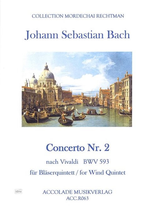 Johann Sebastian Bach: Concerto Nr.2 d-moll nach Viva, Noten