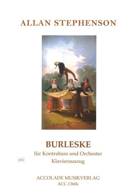 Allan Stephenson: Burleske für Kontrabass und Or, Noten