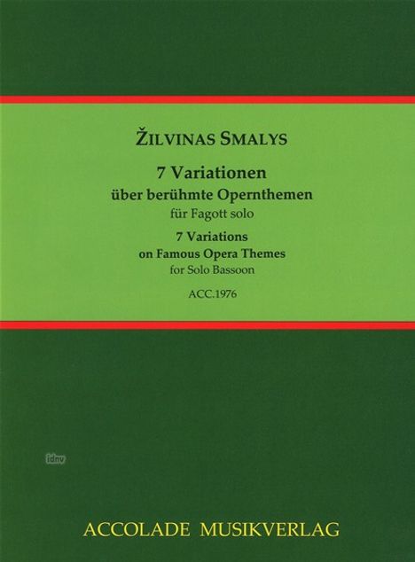 Zilvinas Smalys: 7 Variationen über berühmte Opernthemen, Noten