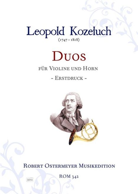 Leopold Anton Kozeluch: Duos für Violine und Horn (1800), Noten