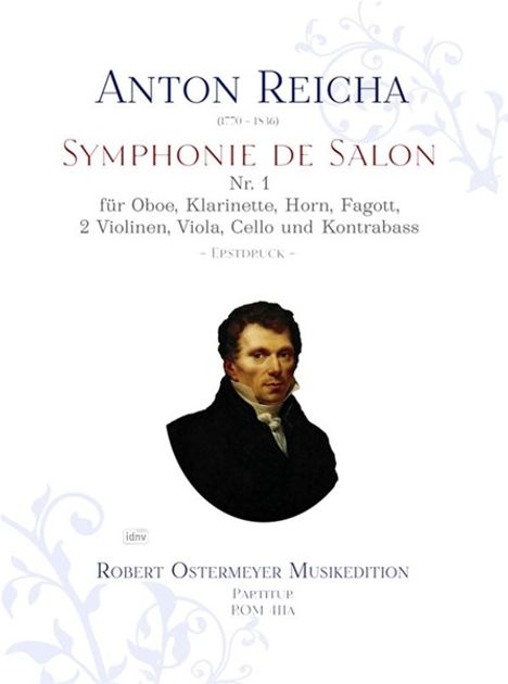 Anton Reicha: Symphonie de Salon Nr.1 (1825), Noten