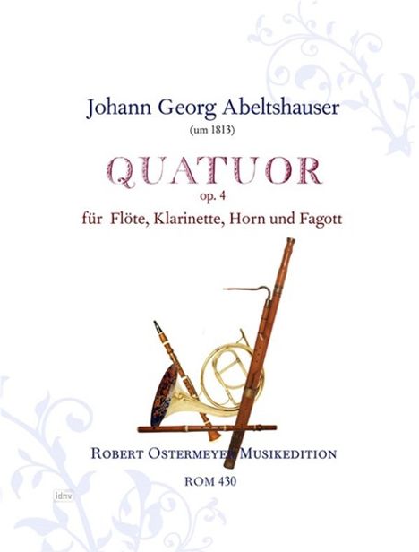 Quartett für Flöte, Klarinette, Horn und Fagott op. 4 (1813), Noten