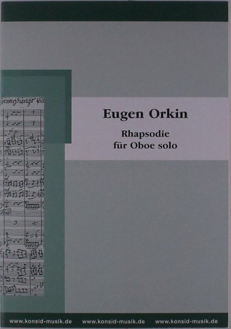 Eugen Orkin: Rhapsodie für Oboe solo, Noten