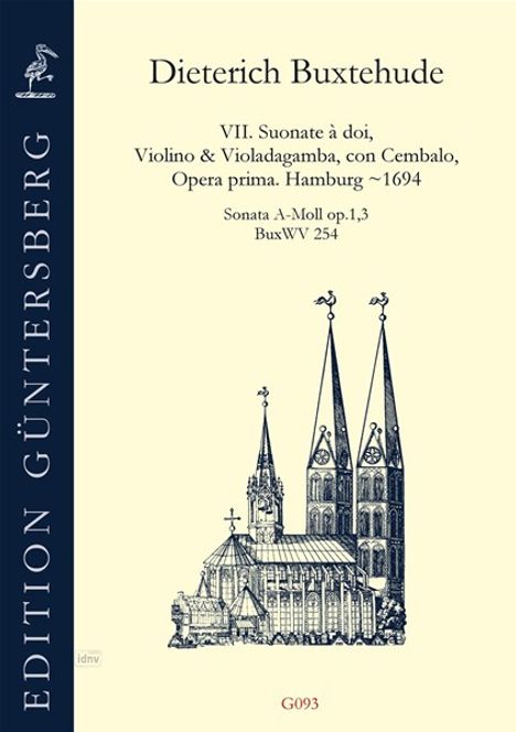 Dieterich Buxtehude: Sonata A-Moll op.1,3 BuxWV 254, Noten